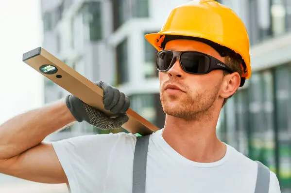 Construction Worker in sunglasses